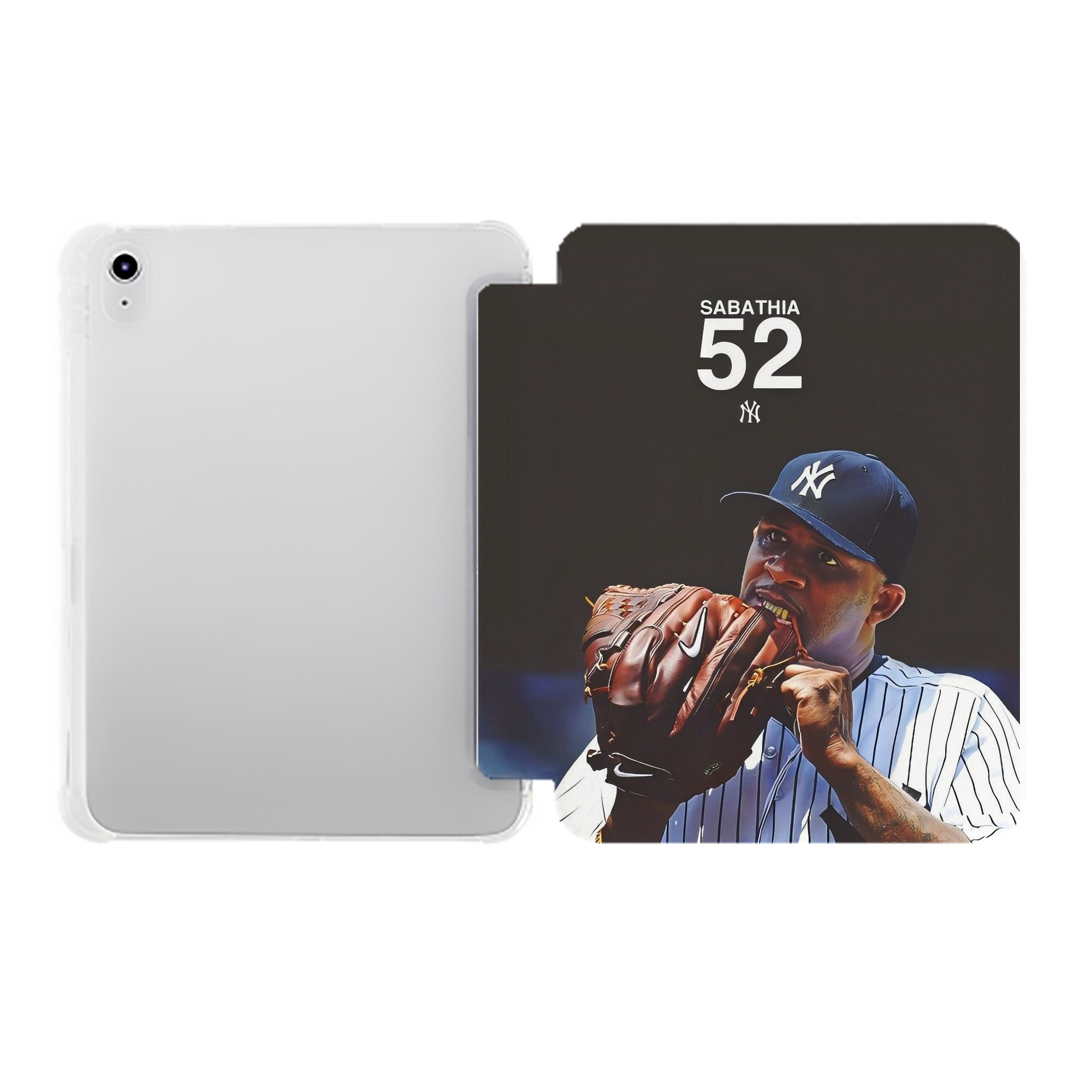 CC Sabatnia 33 Premium Tri-Fold PU Leather & Silicone IPad Case With Pencil Slot – Fits 9.5,10.5,10.9 – Adjustable Stand, Slim, Protective